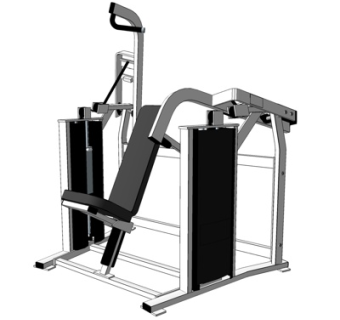 现代健身器材su模型