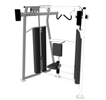 现代健身器材su模型