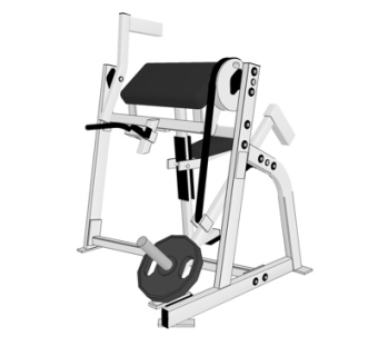 现代健身器材su模型