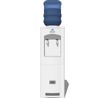 现代饮水机su模型