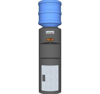 现代饮水机su模型