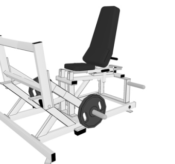 现代健身器材su模型