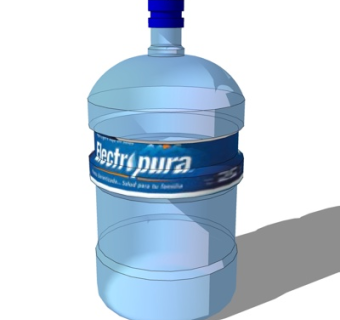 现代纯净水水桶su模型