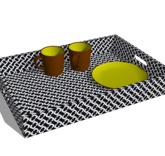 现代水杯su模型