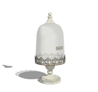 欧式金属餐盘su模型