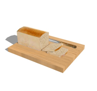 现代吐司面包su模型