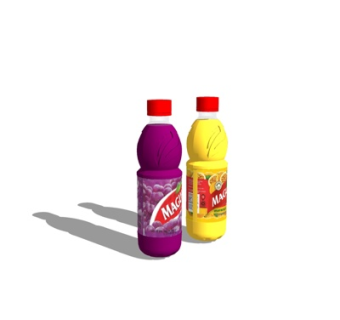 现代果汁饮料su模型