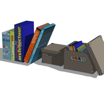 现代书籍su模型