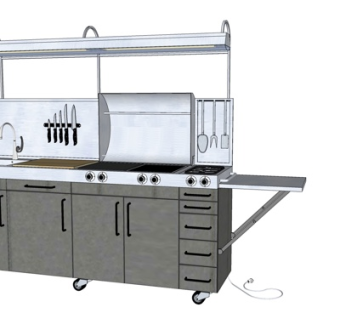 现代金属集成灶su模型