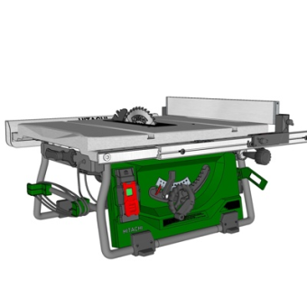 工业风机床su模型