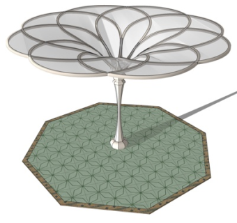 简欧凉亭su模型