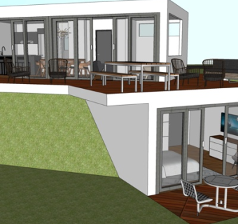 现代独栋别墅su模型