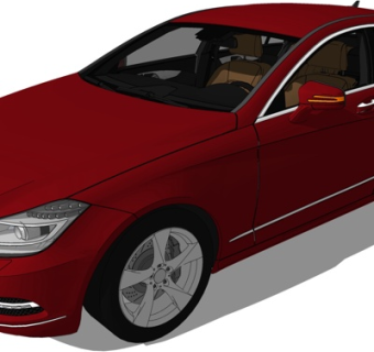 现代跑车su模型