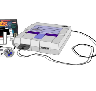 现代游戏机su模型