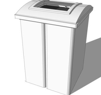 现代垃圾桶su模型