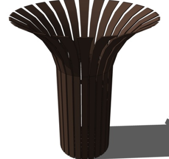 现代垃圾桶su模型