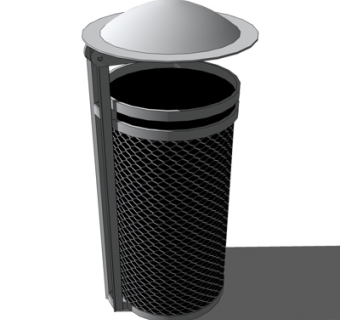 现代垃圾桶su模型