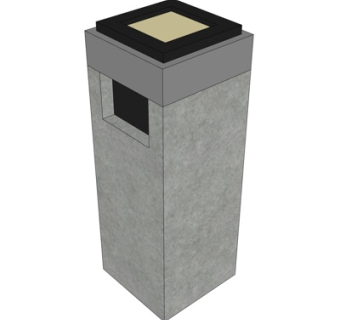 现代垃圾桶su模型