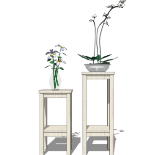 现代绿植盆栽su模型