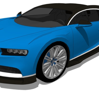 现代跑车su模型