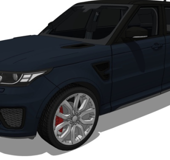 现代汽车su模型