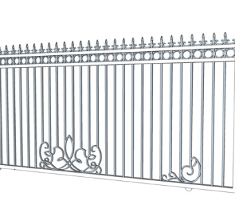 欧式铁艺护栏su模型
