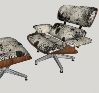 现代休闲椅组合su模型