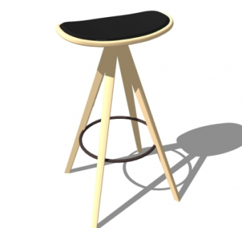 现代吧椅su模型