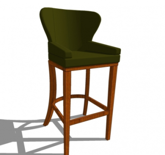 现代吧椅su模型