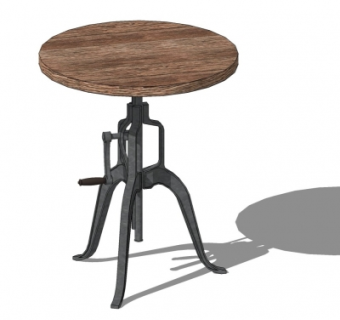 工业风吧台凳su模型