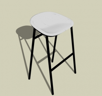 现代吧椅su模型