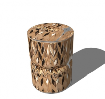 后现代金属凳子su模型