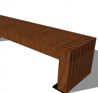 中式实木公用椅su模型