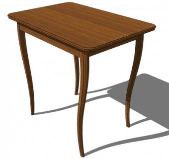 现代实木凳子su模型