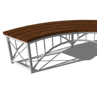 现代公用椅su模型