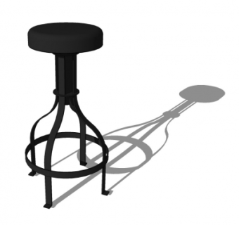 工业风凳子su模型
