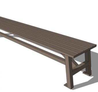 现代公用椅su模型