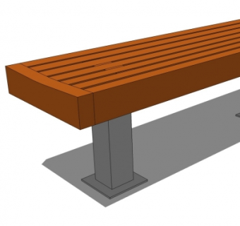 现代公用椅su模型