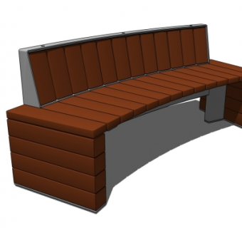 现代实木公用椅su模型