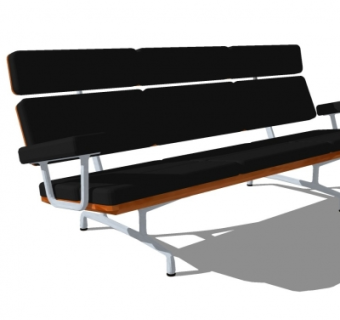 现代公用椅su模型