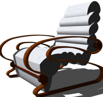 现代休闲椅su模型