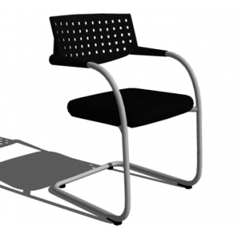 现代单椅su模型