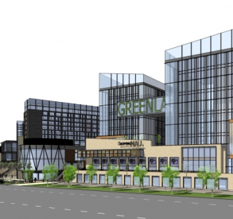 现代商业综合体su模型