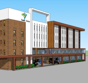 现代办公楼su模型