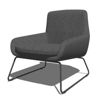 现代休闲椅su模型