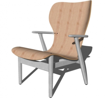 现代单椅su模型