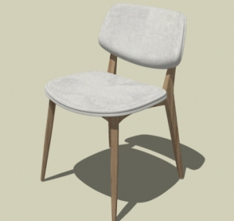 北欧单椅su模型