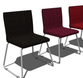 现代单椅组合su模型