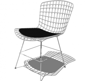 现代金属单椅su模型