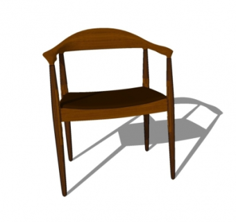 中式单椅组合su模型